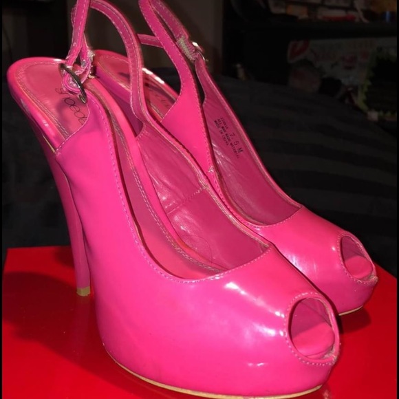 Barbie pink platform slingbacks - Picture 2 of 2